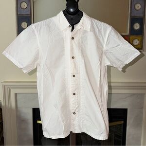 EUC Gap Kids Embroidered Button Down Short Sleeve Shirt